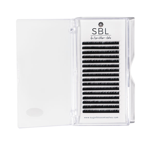 SBL Eyelash Extensions - Classic .15 Lash Single Length Tray -Classic Lash Extensions